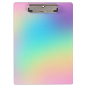 Weiche Prismatische Regenbogenfarben Klemmbrett