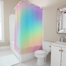 Weiche Prismatische Regenbogenglühung Duschvorhang