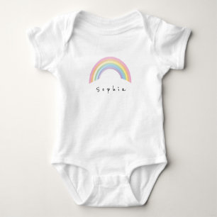 Weiche Regenbogen-Babyparty Baby Strampler