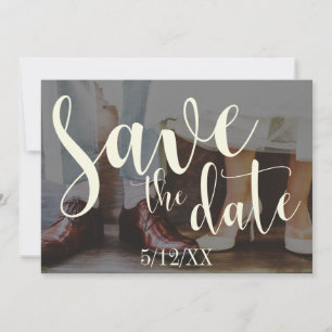 Weiche romantische Foto-Typografie 30 Save the Dat Date