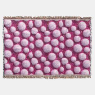 Weiche rosa flauschige Kugeln auf glitzerndem lebe Decke