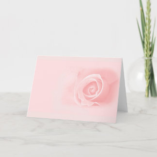 Weiche rosa Rose Karte