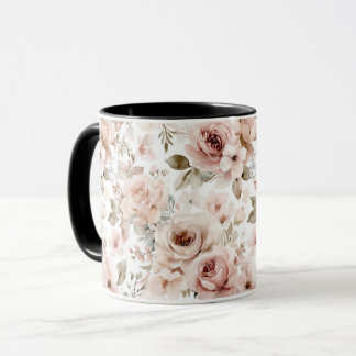 weiche rosa Rosen Tasse