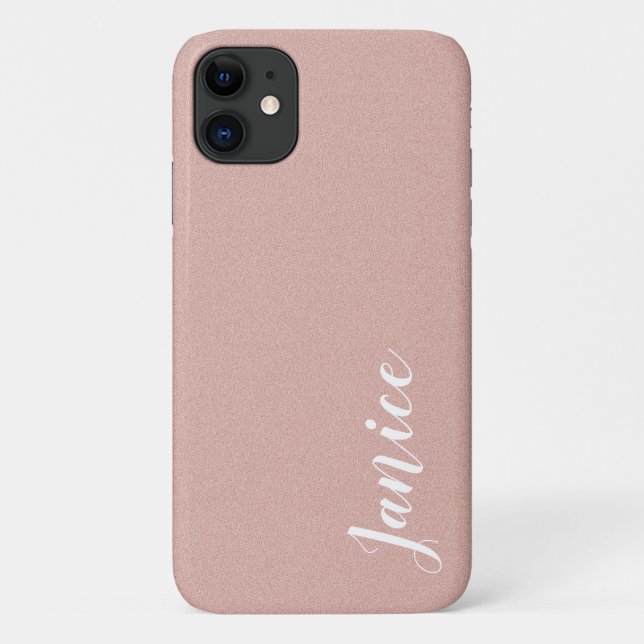 Weiche, rosa Sandtextur hinzufügen Case-Mate iPhone Hülle (Rückseite)