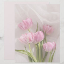 Weiche rosa Tulpen Scrapbook Papier