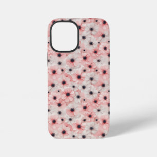 Weiche rosa und weiße Anemonenblüten iPhone 12 Mini Hülle