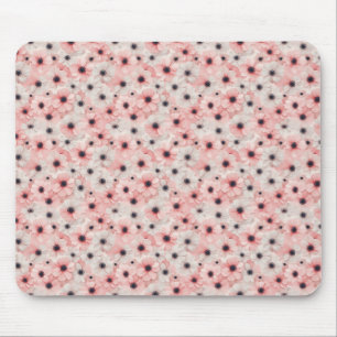 Weiche rosa und weiße Anemonenblüten Mousepad