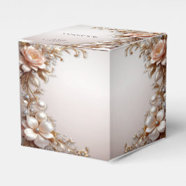Weiche rosa und weiße Blumen Geschenkbox Geschenkschachtel
