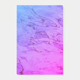 Weiche rosa Wasserwellen abstrakt Aqua  Post-it Klebezettel