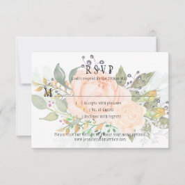 Weiche Rose Gelbe Rosenknospe Grünpflanzen UAWG RSVP Karte