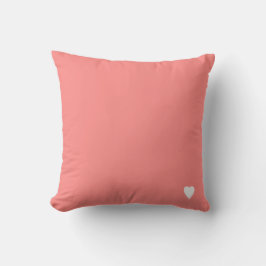 Weiche Rose Rot Pastellfarben mit Herz Kissen