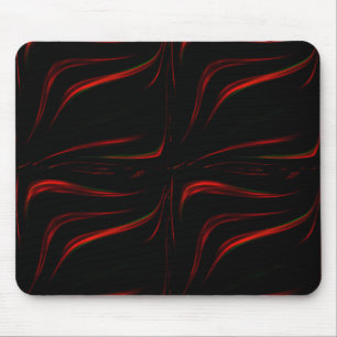Weiche rote Markierungen auf schwarzem Hintergrund Mousepad
