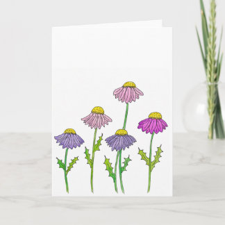 Weiche Scheibenblume Sympathie Karte