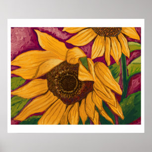 Weiche Sonnenblumen Poster