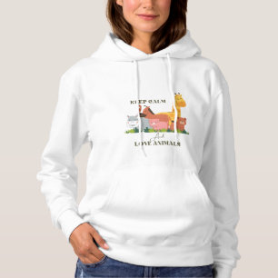 Weiche und gemütliche Tierdruckhose Hoodie