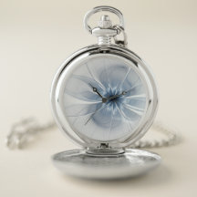 Weiche und zarte blaue Fraktal Fantasie Blume