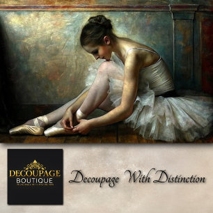 Weiche Vintage-Ballerina bindet Schlappschuhe Deco Seidenpapier