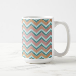 Weiche warme Farben verlaufen im Zickzack Kaffeetasse