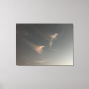 Weiche, weiche Wolken bei Sonnenuntergang in Cornw Leinwanddruck