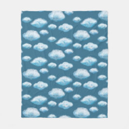 Weiche Wolken Fleecedecke
