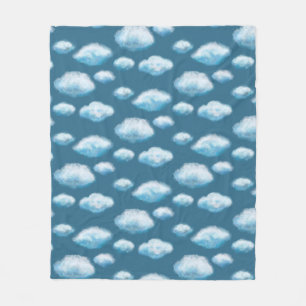 Weiche Wolken Fleecedecke