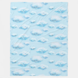 Weiche Wolken Fleecedecke