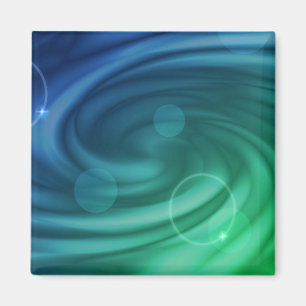Weicher Blau und grüner Farbmix Magnet