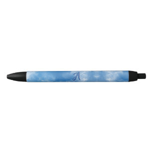 Weicher blauer Himmel Wasserfarbe Wolke Kugelschreiber