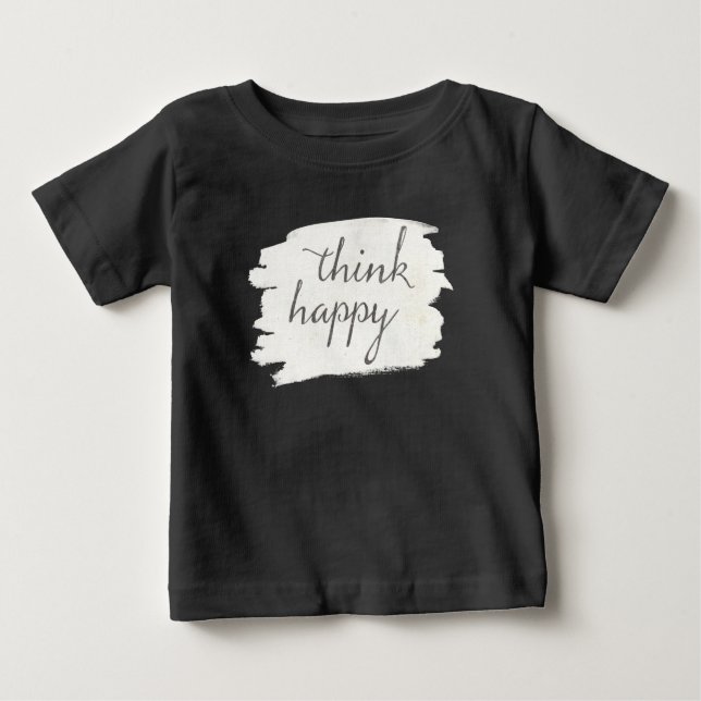 Weicher Deko V | denken glückliches Baby T-shirt (Vorderseite)