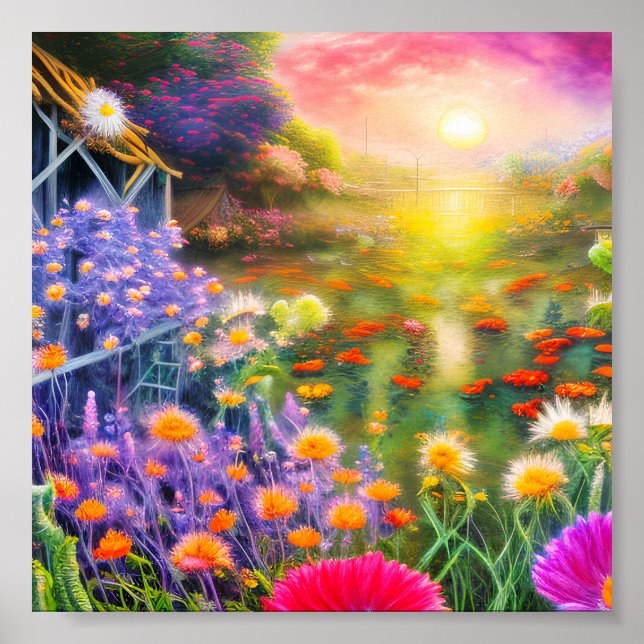 Weicher Garten Poster (Vorne)