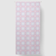 Weicher geometrischer Vorhang - Pink & Lavendel