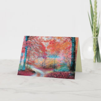 Weicher Herbstregen, Fallgrußkarten, Herbst Karte