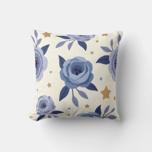 Weicher Lavendel und Blauer Kissen-Design Kissen