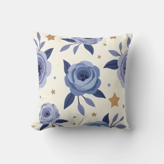 Weicher Lavendel und Blauer Kissen-Design Kissen