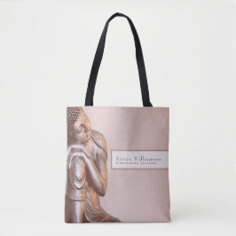 Weicher malvenfarbener friedlicher heilender tasche