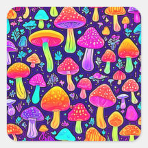 Weicher Nebel: Cartoon-Pilz-Patch