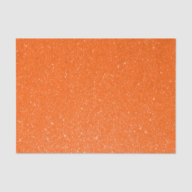 Weicher orange Glitzer-Druck Seidenpapier (Vorderseite)