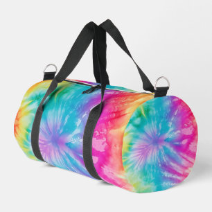 Weicher Regenbogen-Tie-Dye-Weekender-Kit Duffle Bag