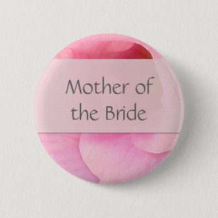 Weicher rosa Braut-Knopf - besonders angefertigt Button