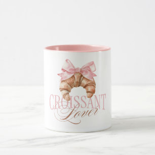 Weicher rosa Schleifen französischer Coquette-Croi Tasse