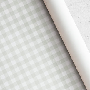 Weicher Salbei Büffel Karo Beere Erster Geburtstag Geschenkpapier