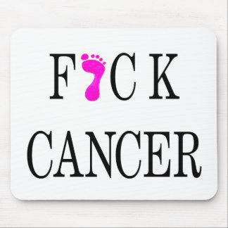 weicher Text f*ck Krebses Mousepad