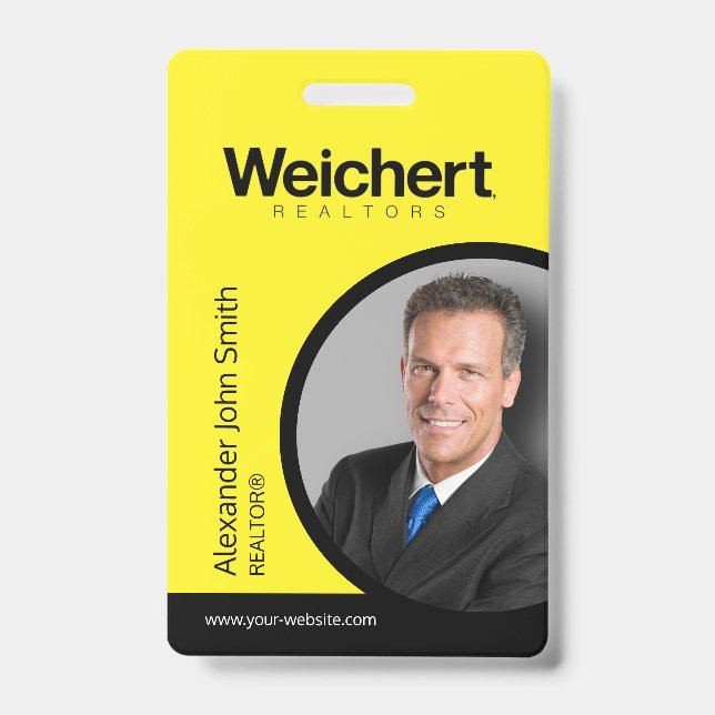 Weichert Realtors ID Card Abzeichen Ausweis (Front)