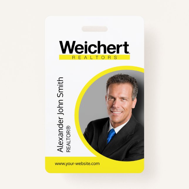Weichert Realtors ID Card Abzeichen Ausweis (Vorderseite)