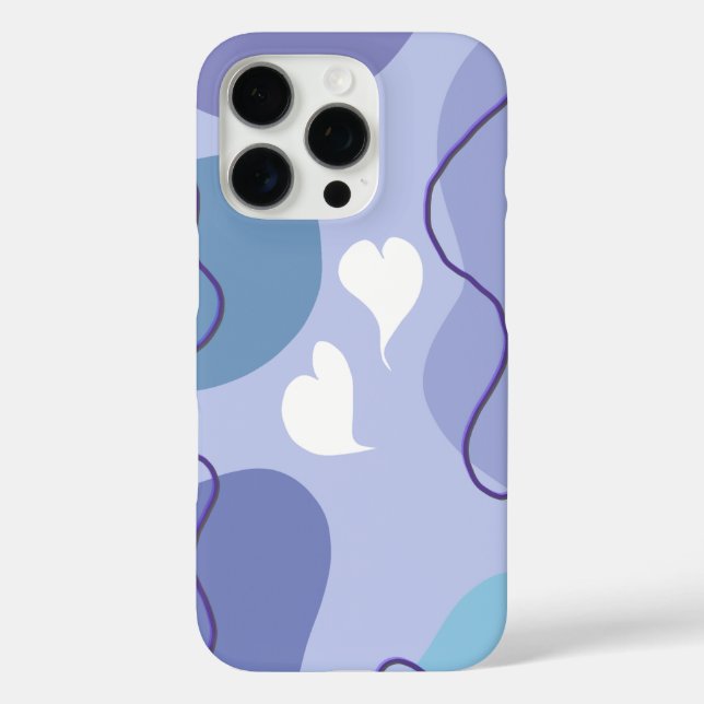Weiches Abstraktes Herzdesign - Minimale ästhetisc iPhone 16 Pro Hülle (Rückseite)