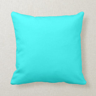 weiches aquamarines blaues Kissen