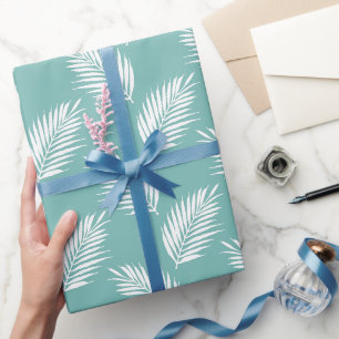 Weiches, Aquamarines Frontsystem Geschenkpapier