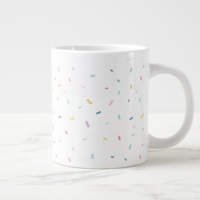 Weiches Aquarellmuster Jumbo-Tasse (Rechts)