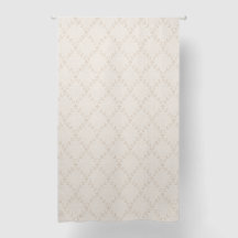 Weiches Beige Boho Blumenranken-Gittermuster