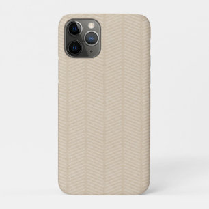 Weiches Beige Herringbone-Muster Case-Mate iPhone Hülle